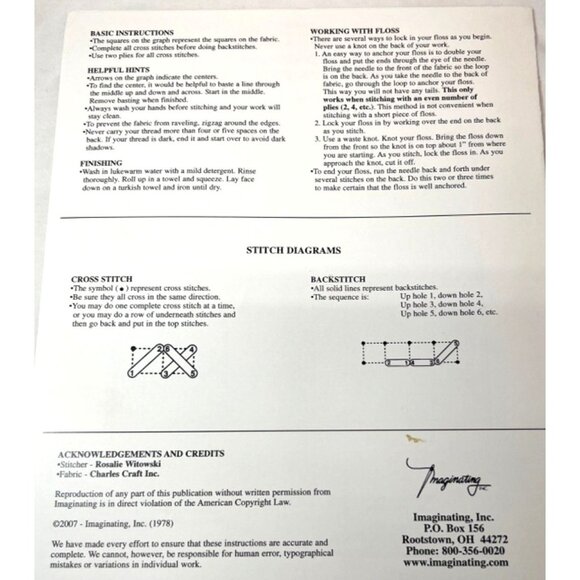 Simply Red Ornaments Cross Stitch Pattern By Diane Arthurs Imaginating 1978 - Picture 3 of 3
